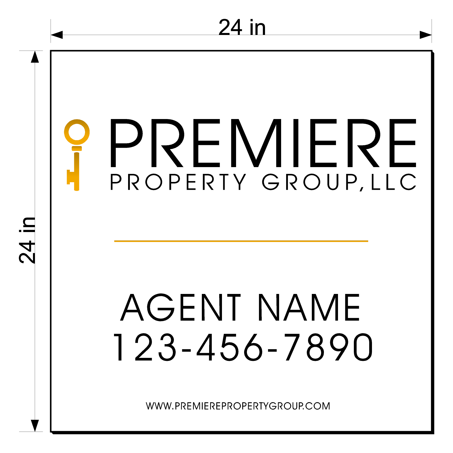 Premiere Property Group Custom Listing Sign