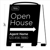 Real Brokerage Open House A-Frame Signs