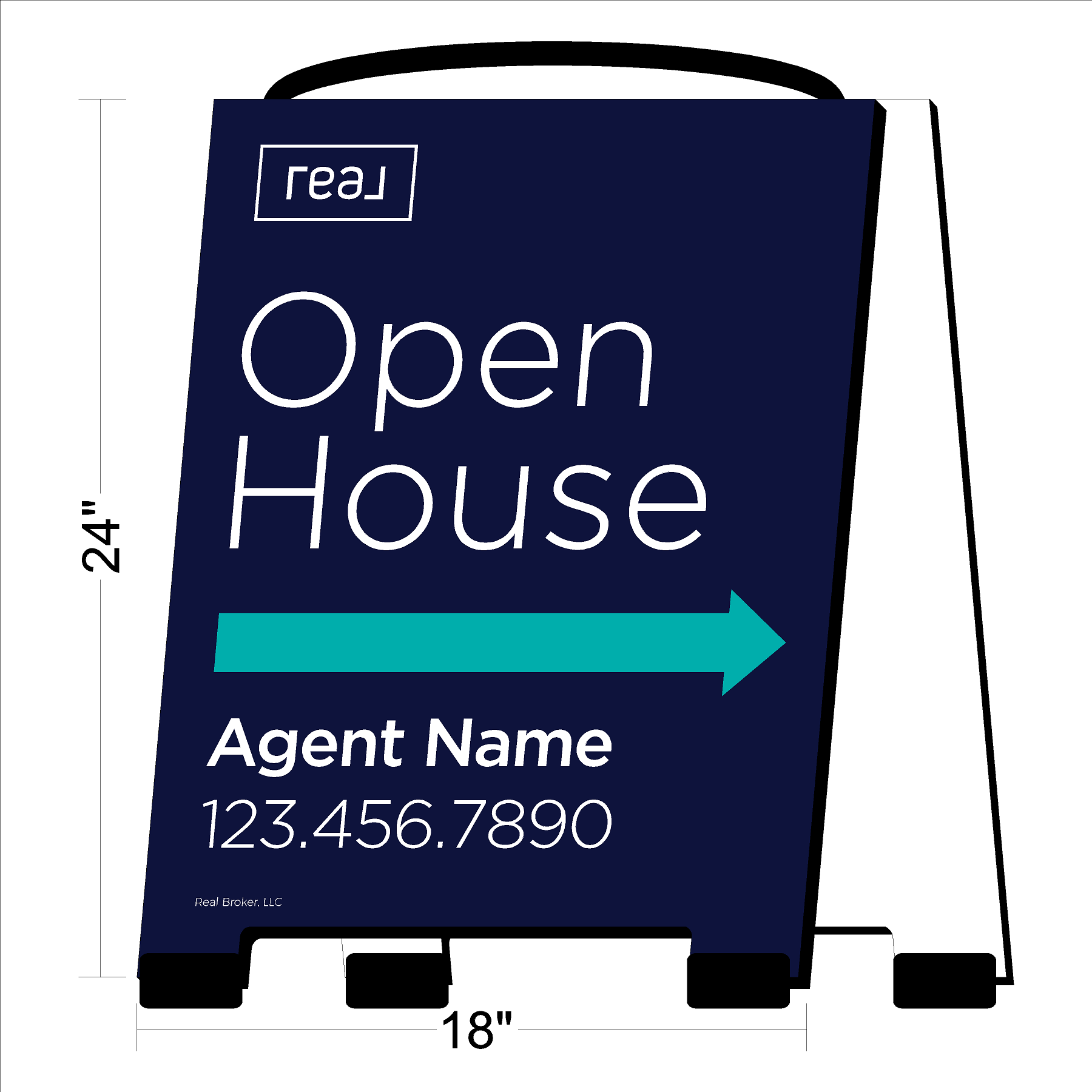 Real Brokerage A-Frame Sign (Open House)