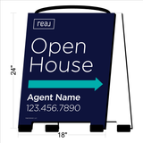 Real Brokerage Open House A-Frame Signs