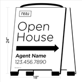 Real Brokerage Open House A-Frame Signs