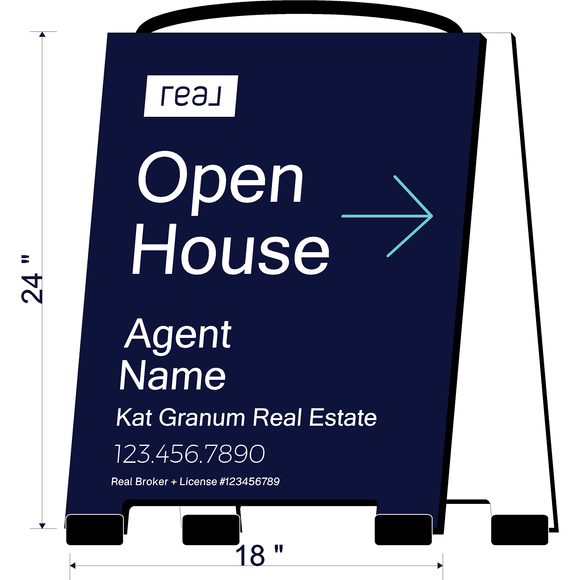 Real Kat Granum Open House Signs