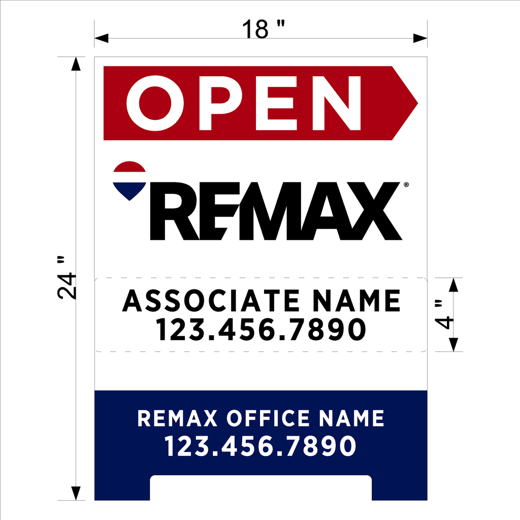 Remax A-Frame Sign (Open House)
