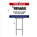 Remax Yard Sign w/ Heavy Duty Stakes (2 qty pack)