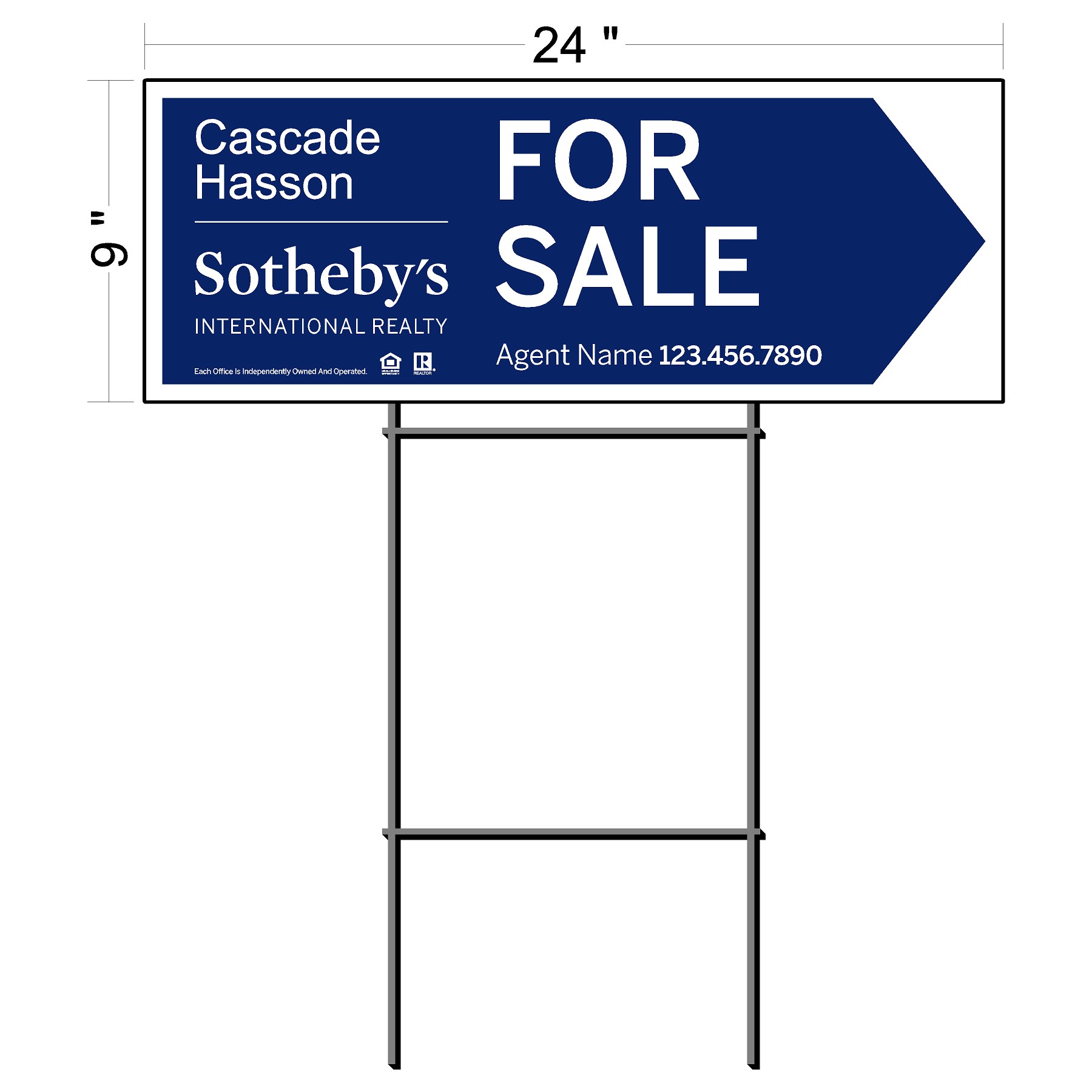 Sotheby's Custom Directional Signs (6 qty pack)