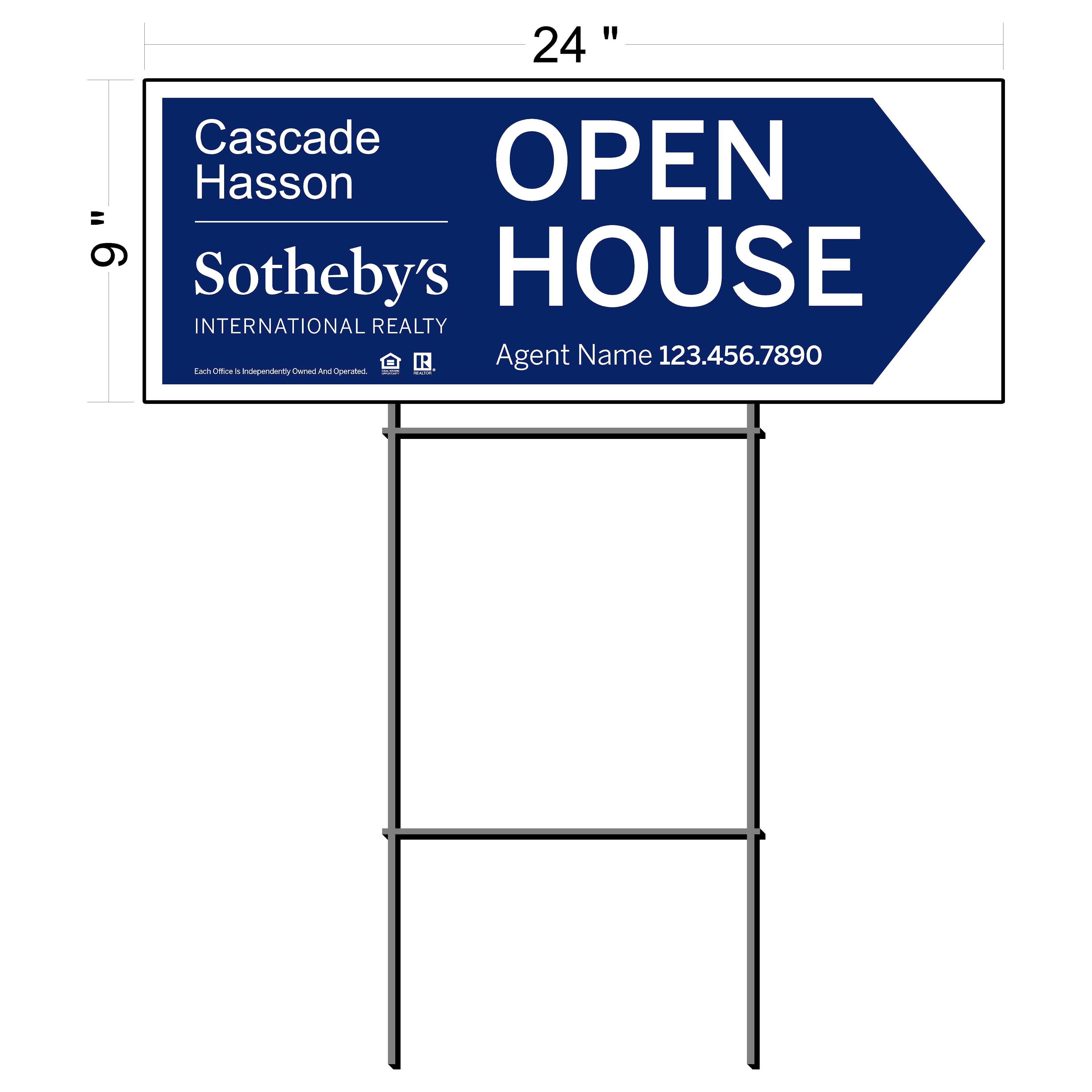 Sotheby's Custom Directional Signs (6 qty pack)