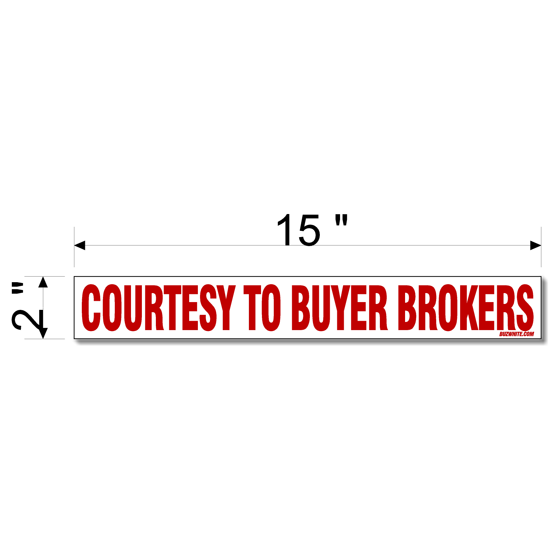 Real Estate Stickers RED (IN STOCK-TOP SELLER!)