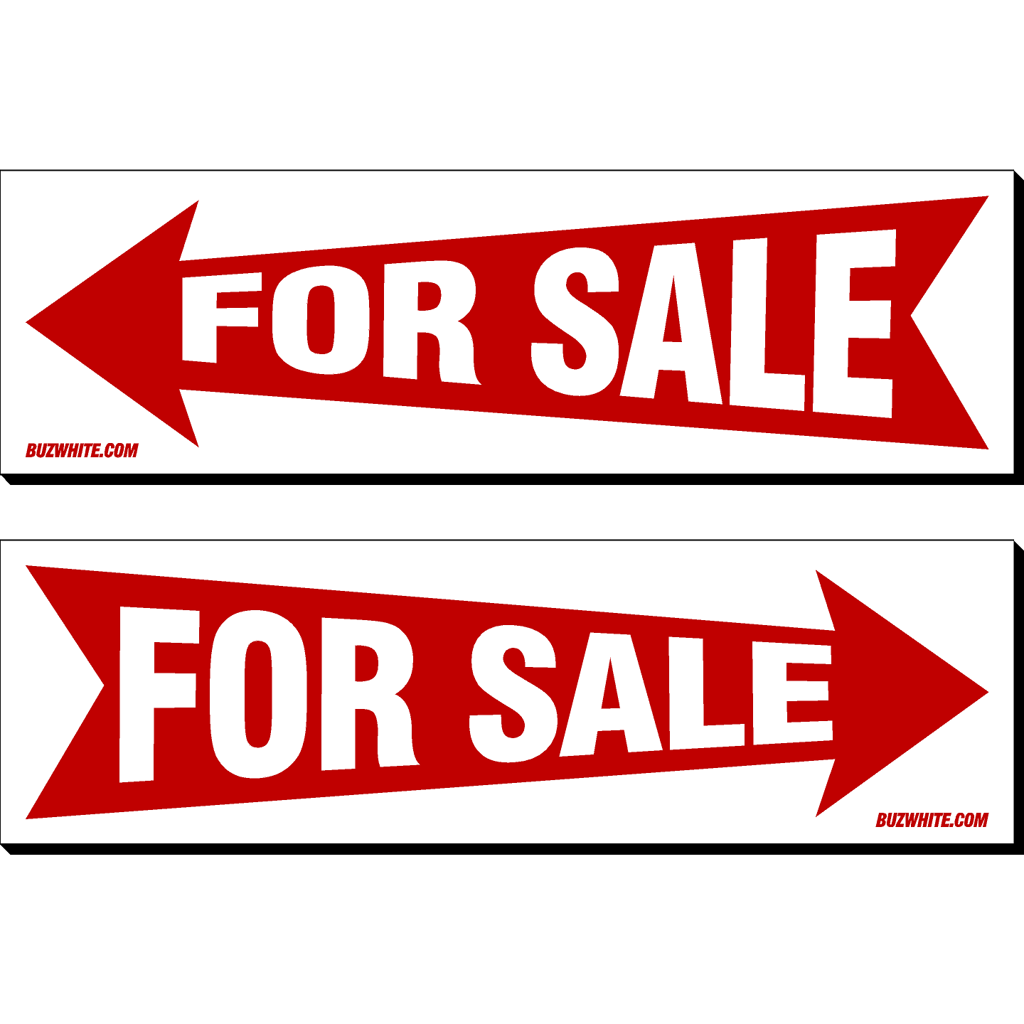 Real Estate Stickers RED (IN STOCK-TOP SELLER!)