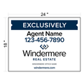 Windermere Yard Sign w/ Heavy Duty Stake (2 qty pack)