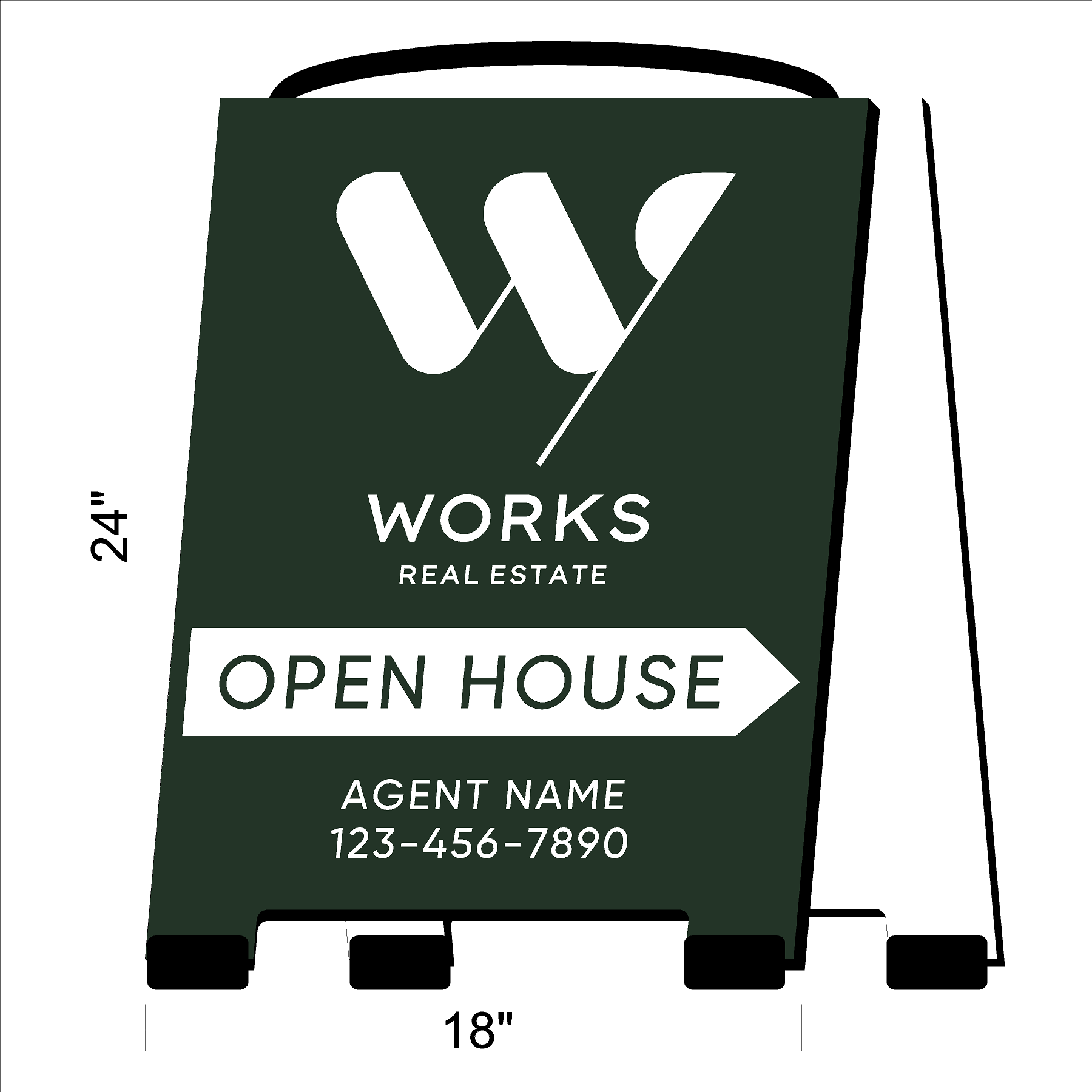 Works Real Estate Open House Signs