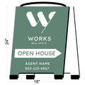Works Real Estate A-Frame Sign (Open House)
