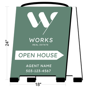 Works Real Estate A-Frame Signs