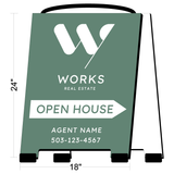 Works Real Estate A-Frame Signs