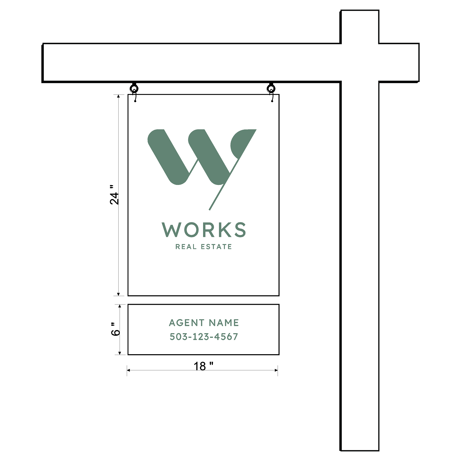 Works Real Estate Listing Sign