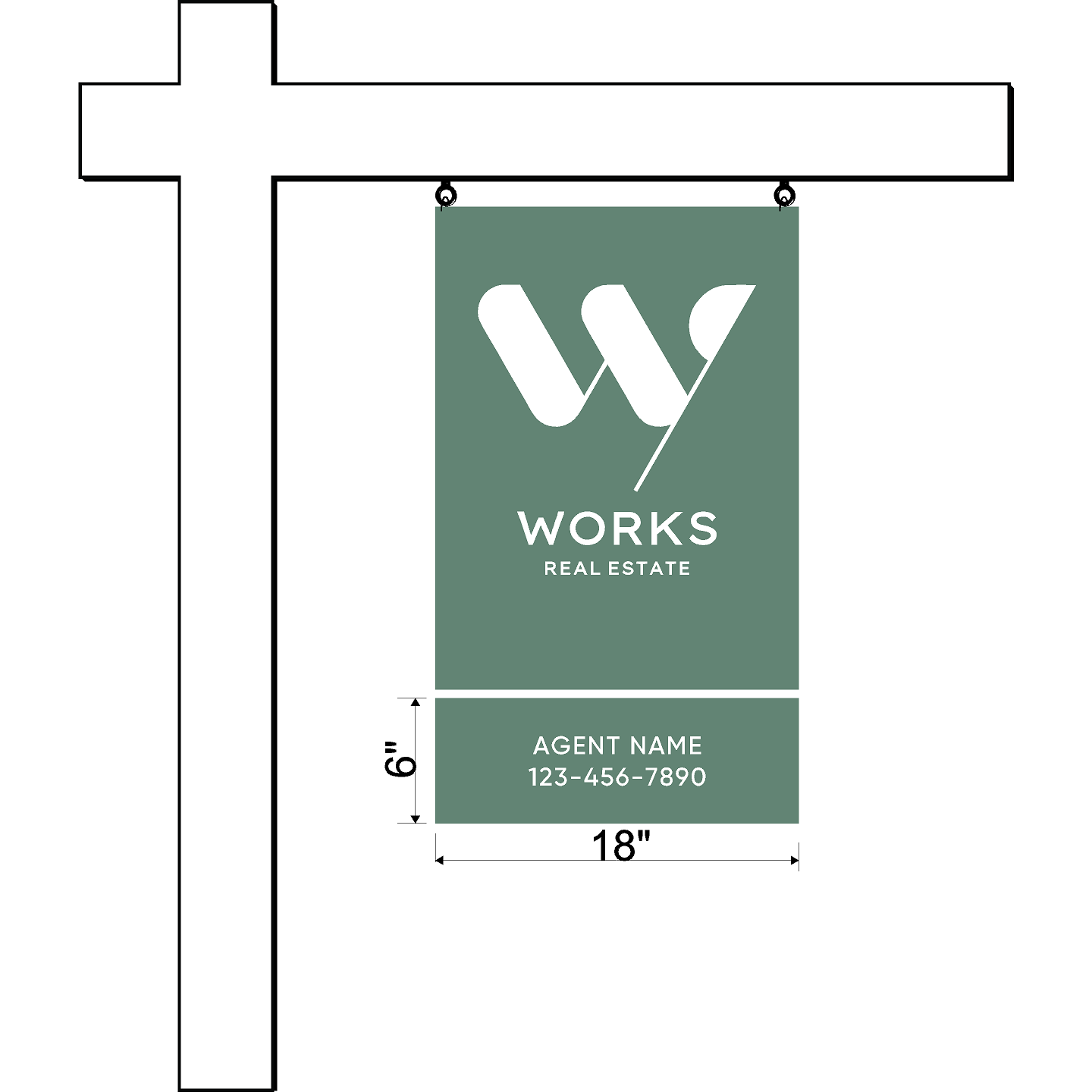 Works Real Estate Listing Sign Rider