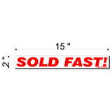 Real Estate Stickers RED (IN STOCK-TOP SELLER!)