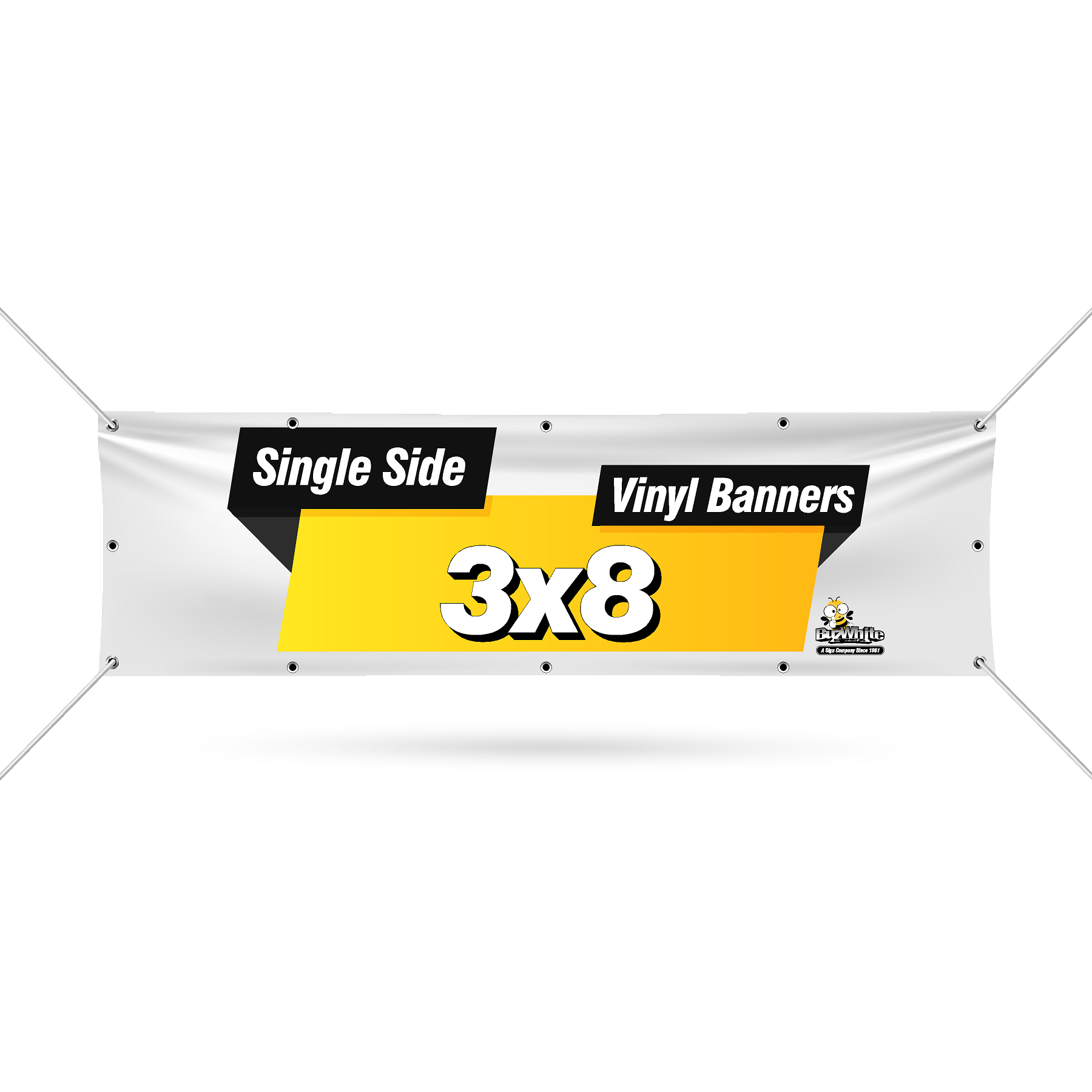 Buz White Custom Banners