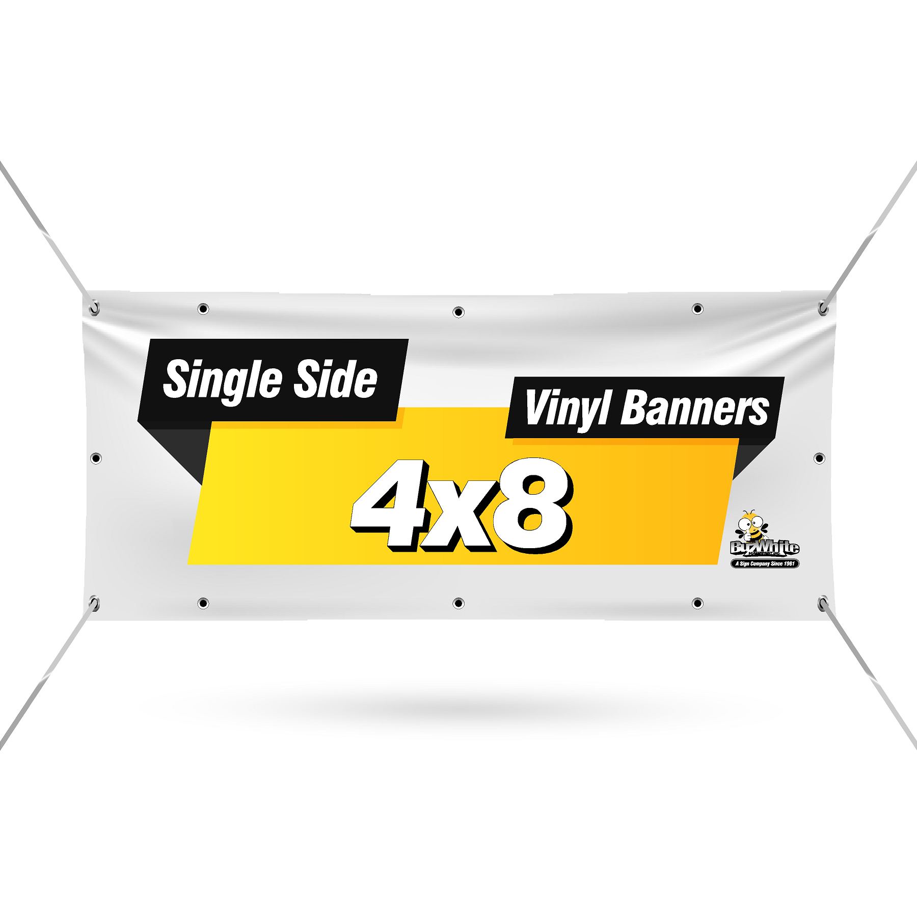 Buz White Custom Banners