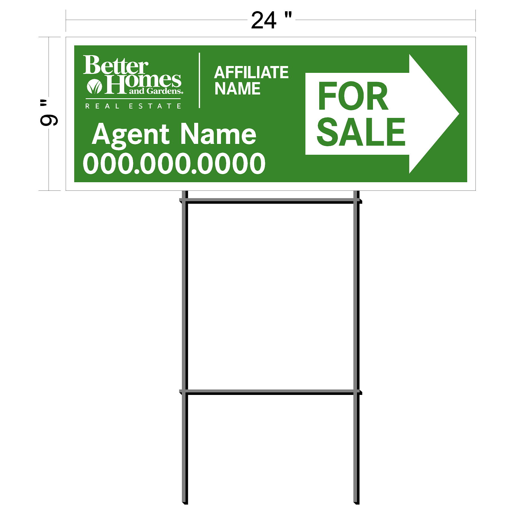 Better Homes & Gardens Directional Sign
