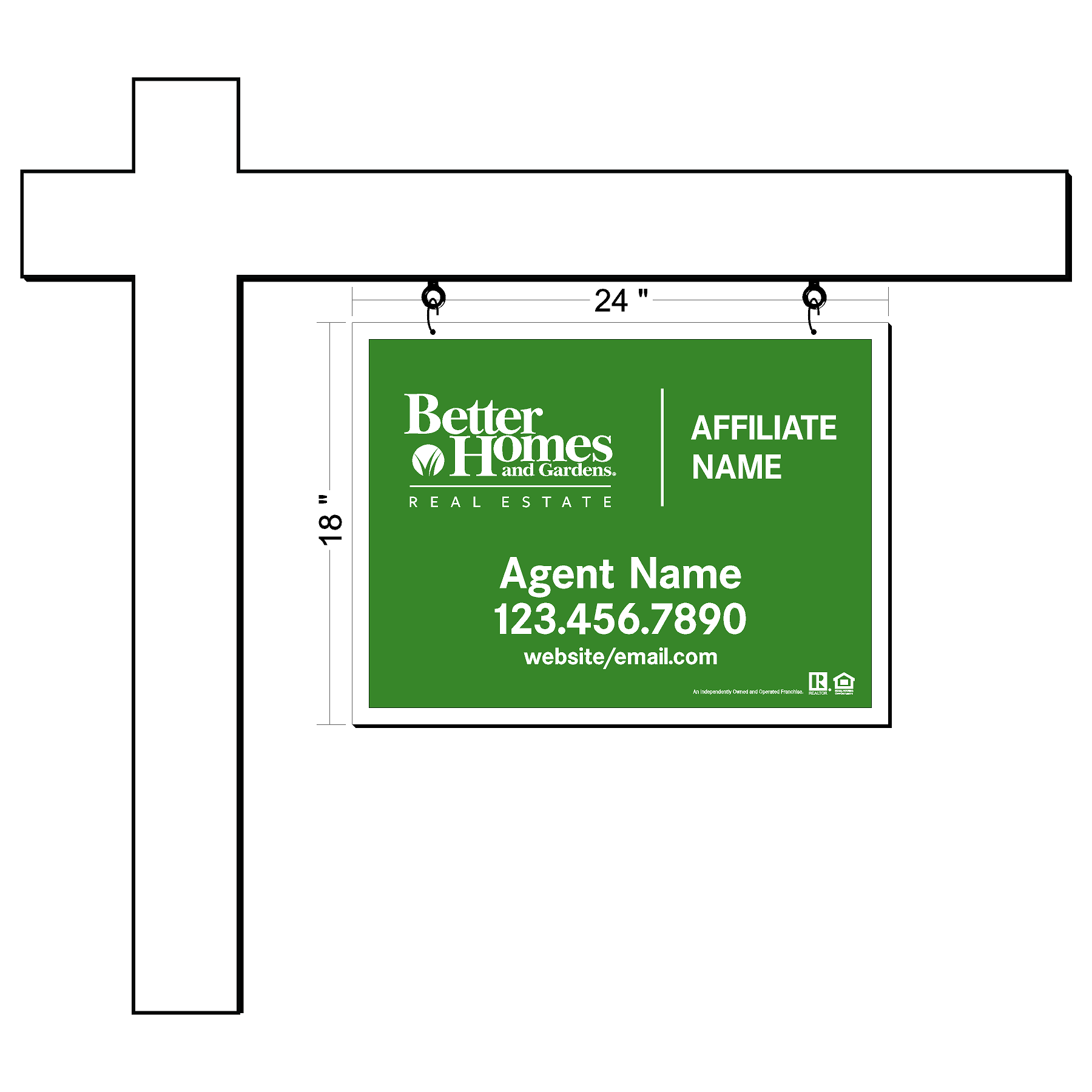 Better Homes & Gardens Listing Sign