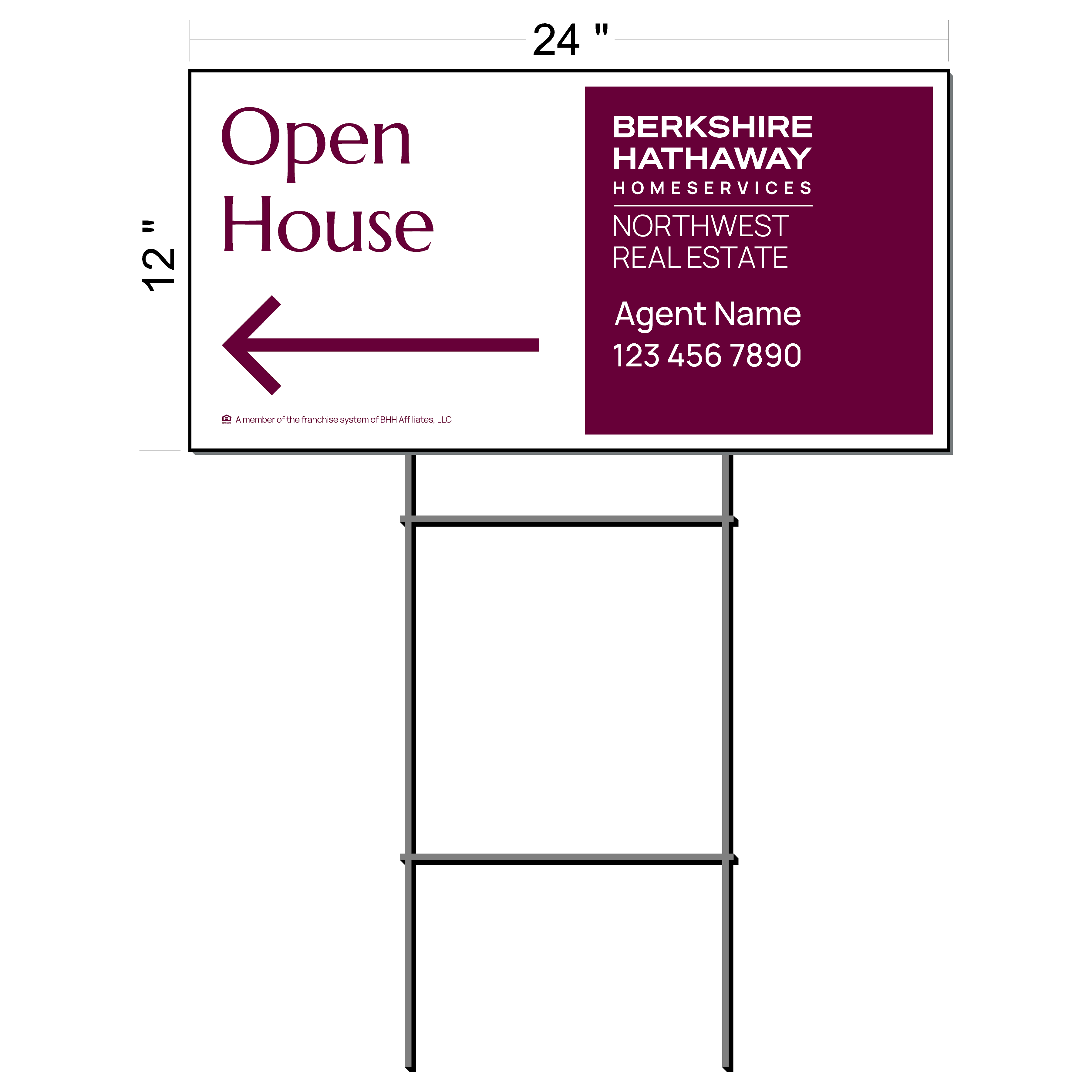 Berkshire Hathaway Directional Sign (6 qty pack)