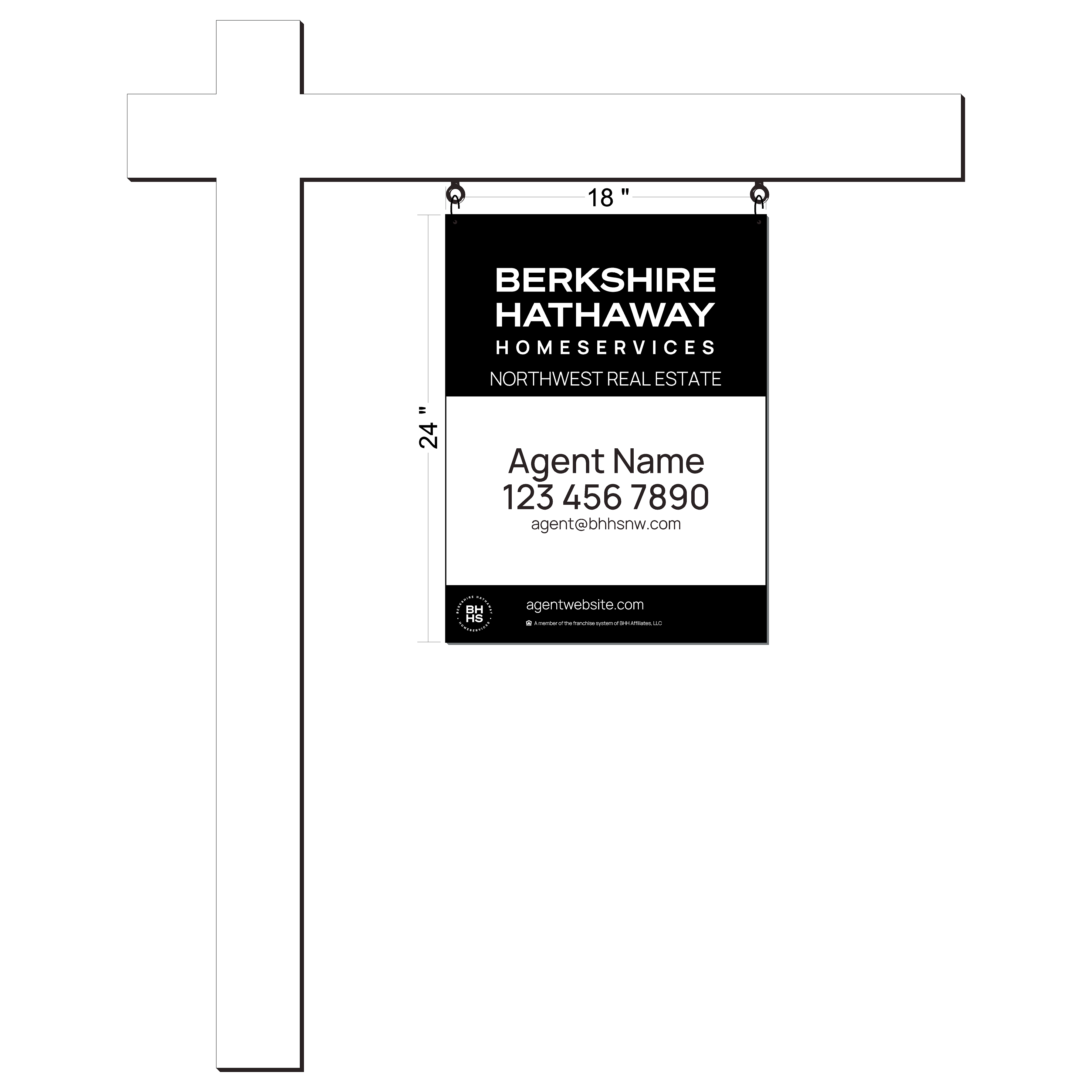 Berkshire Hathaway Listing Sign 24x18