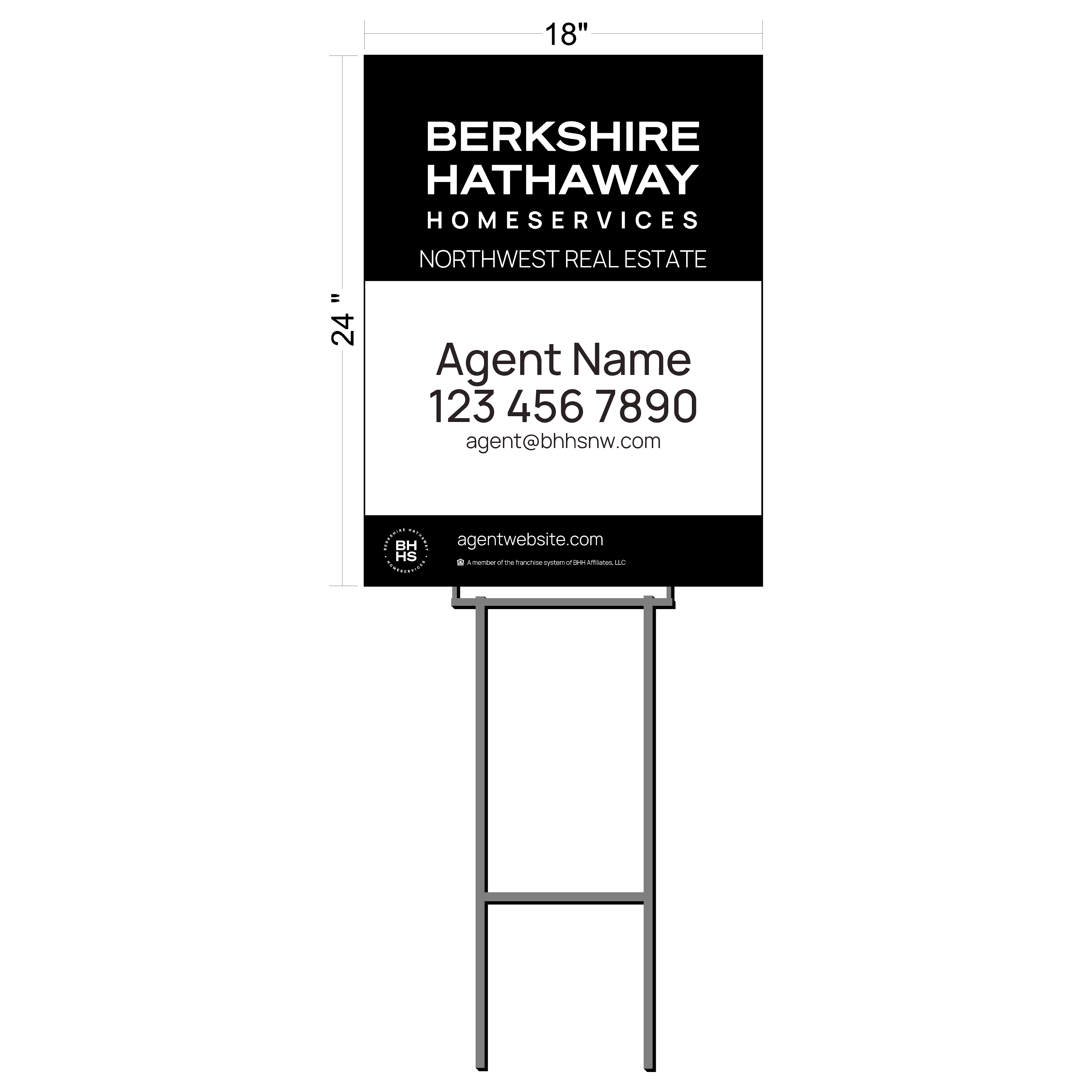 Berkshire Hathaway Listing Sign (2 qty pack)