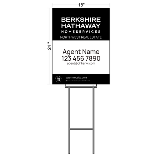 Berkshire Hathaway Listing Sign (2 qty pack)