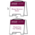 Berkshire Hathaway Please Remove Shoes Sign