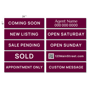 Berkshire Hathaway HomeServices Sign Riders - Sale Pending, Sold & More!