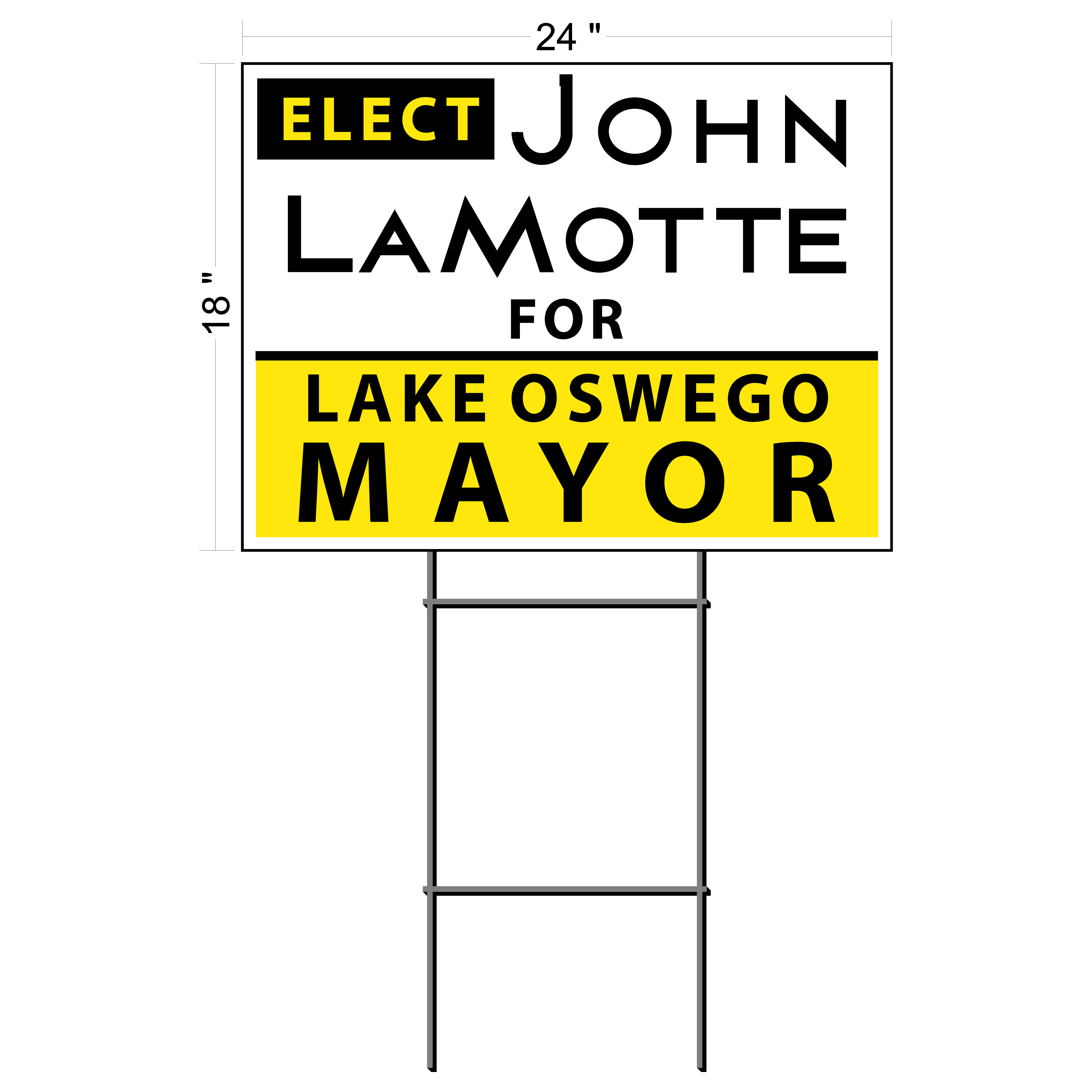 Custom Screenprinted Signs (Campaign)