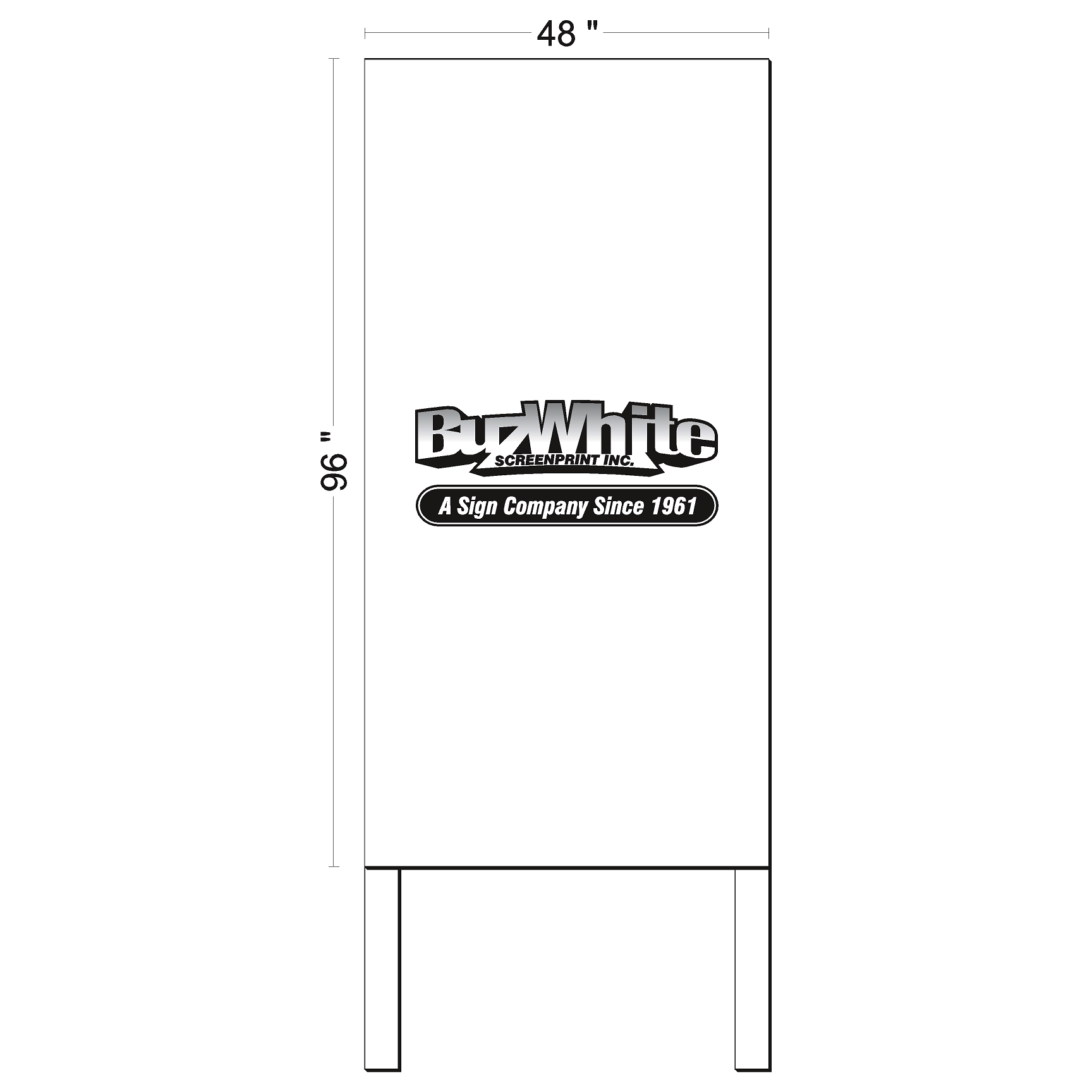 Buz White Custom Large Format Signs