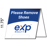 EXP Open House Please Remove Shoes Sign - Acrylic