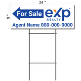 EXP Realty Directional Sign 9"x24" (6 Pack)