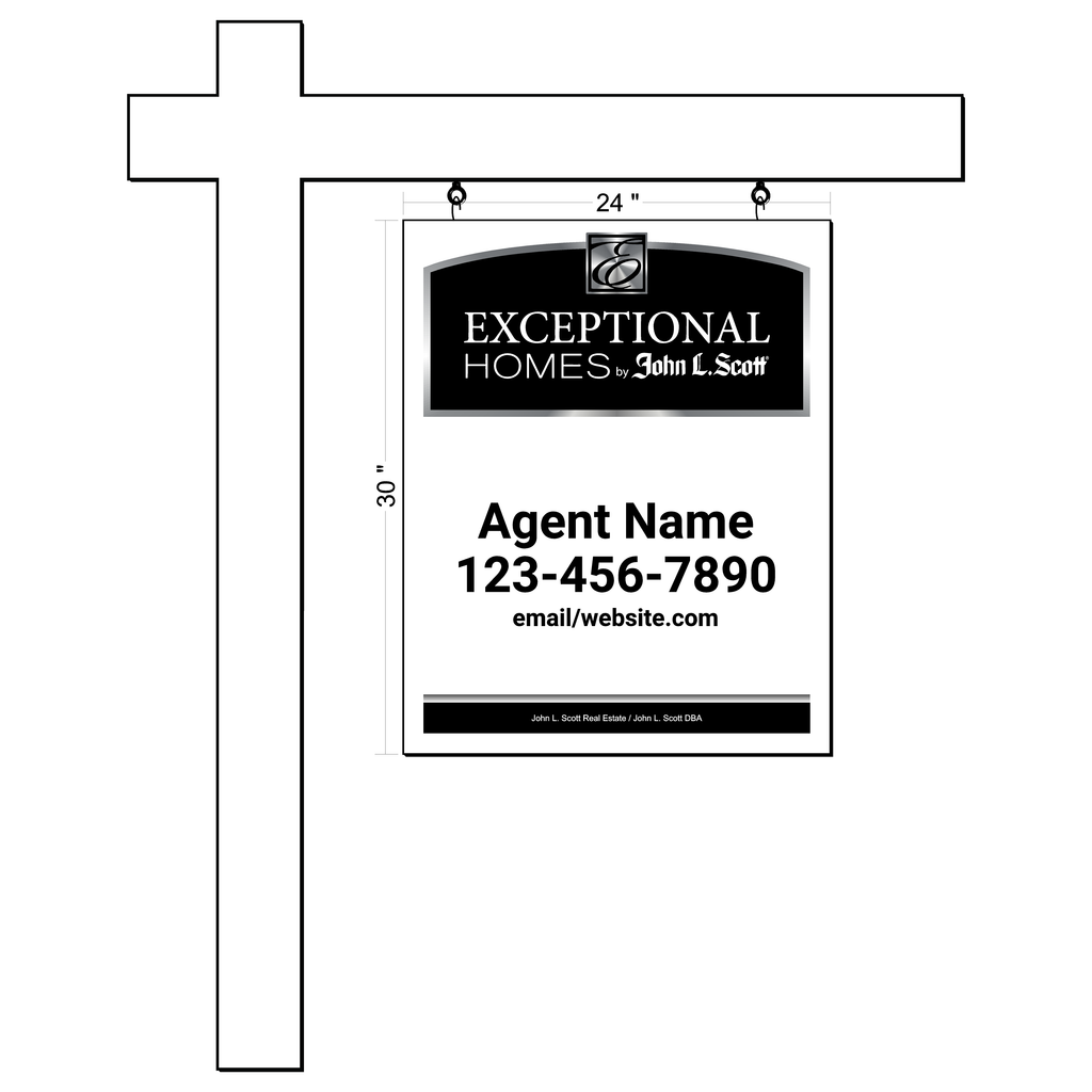 John L Scott Exceptional Homes Luxury Listing Sign