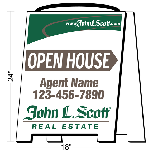 John L Scott Open House A-Frame Signs