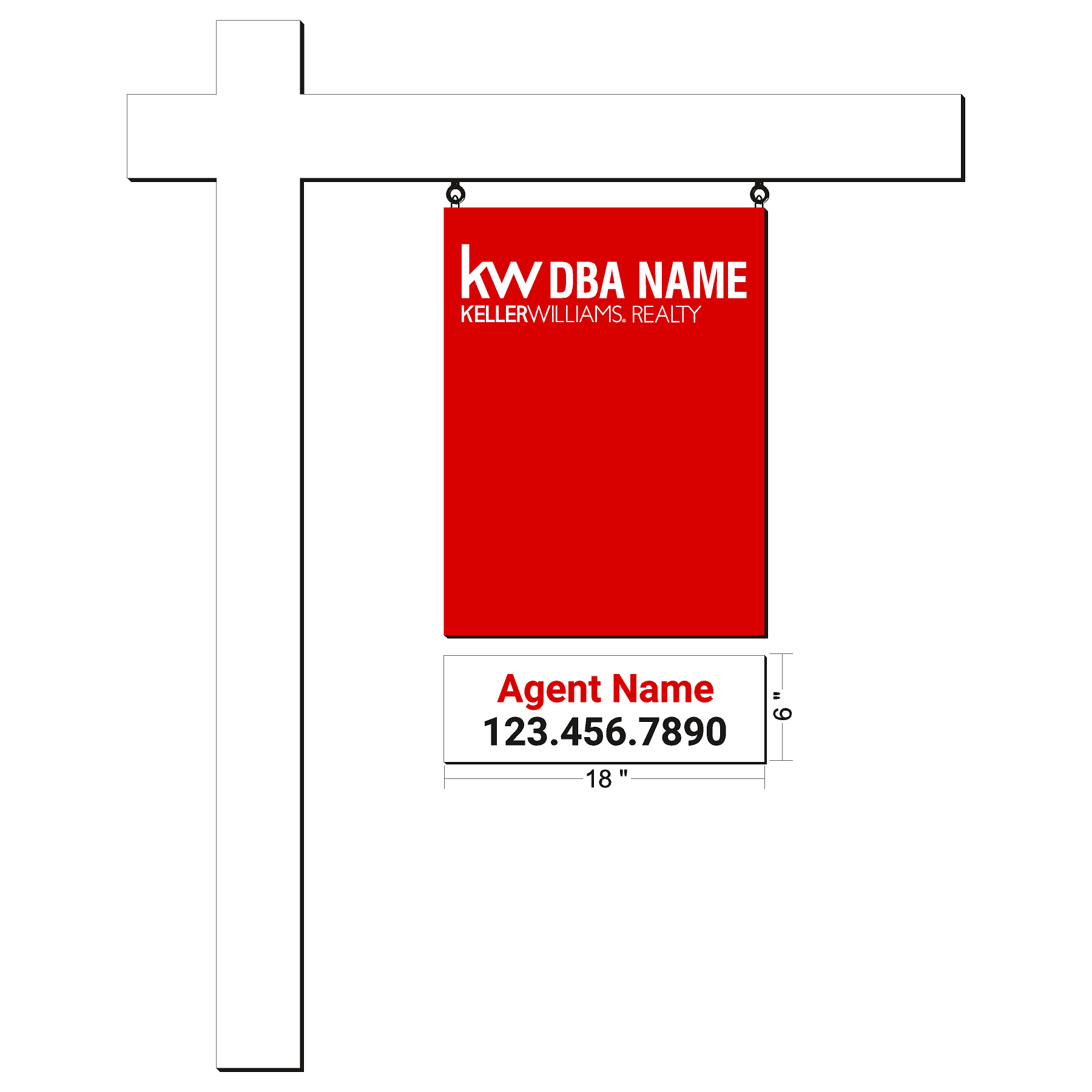 Keller Williams Agent Sign Riders