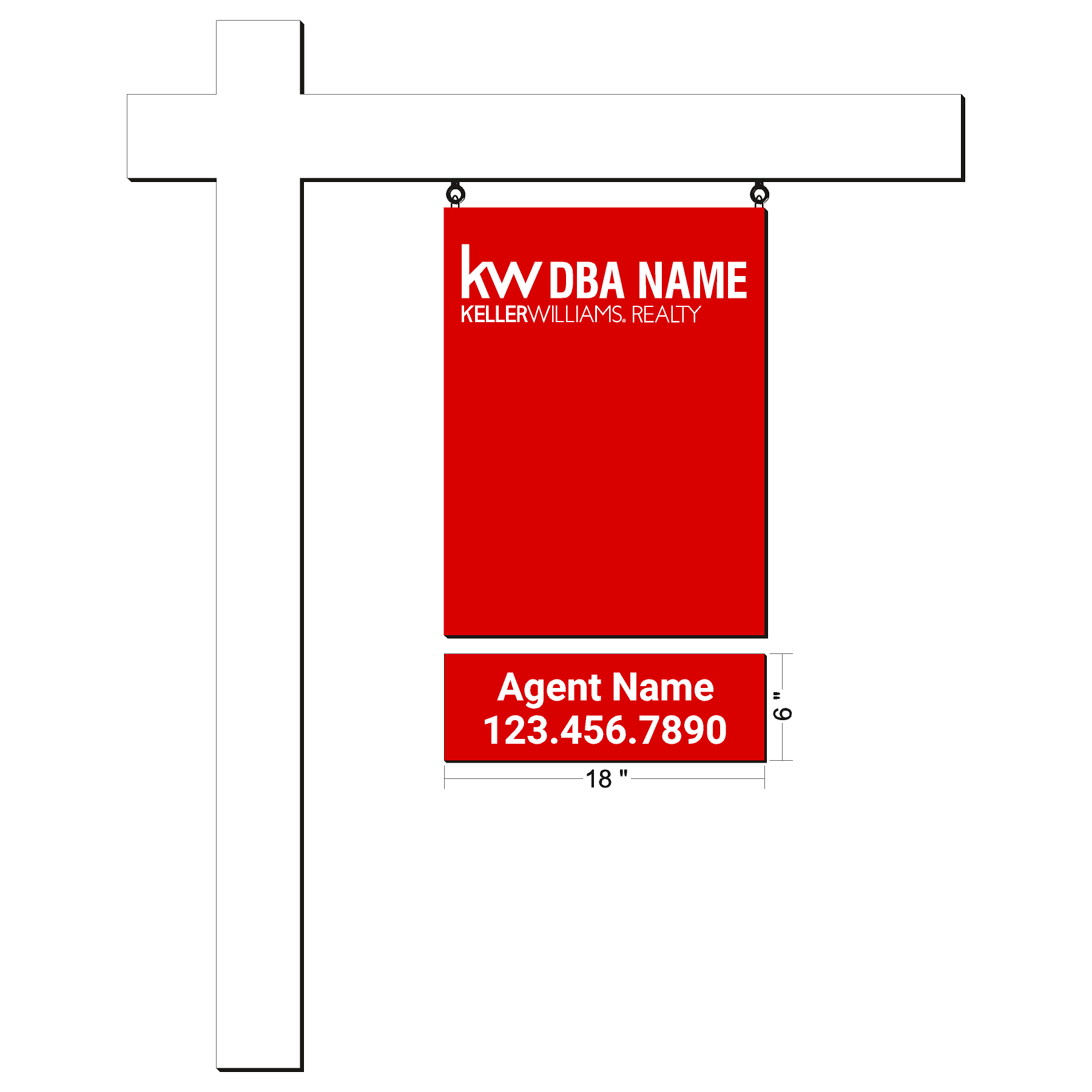 Keller Williams Agent Sign Riders