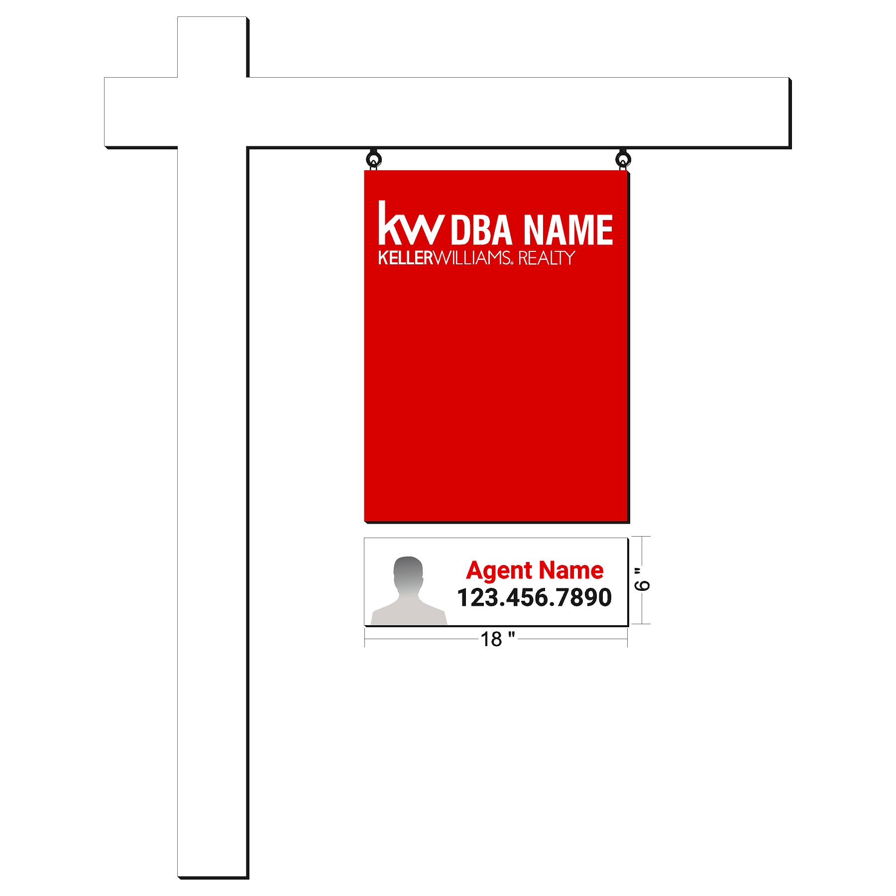 Keller Williams Agent Sign Riders