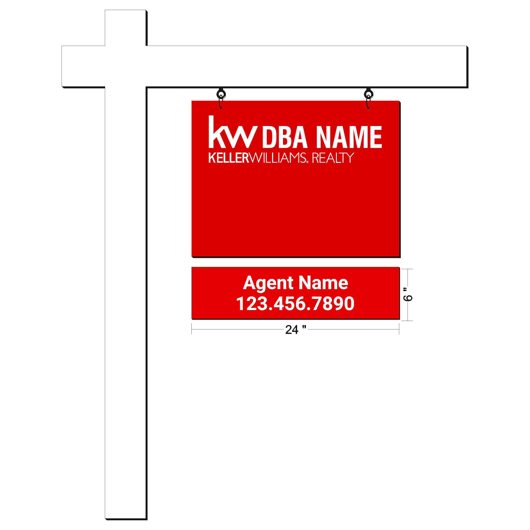 Keller Williams Agent Sign Riders