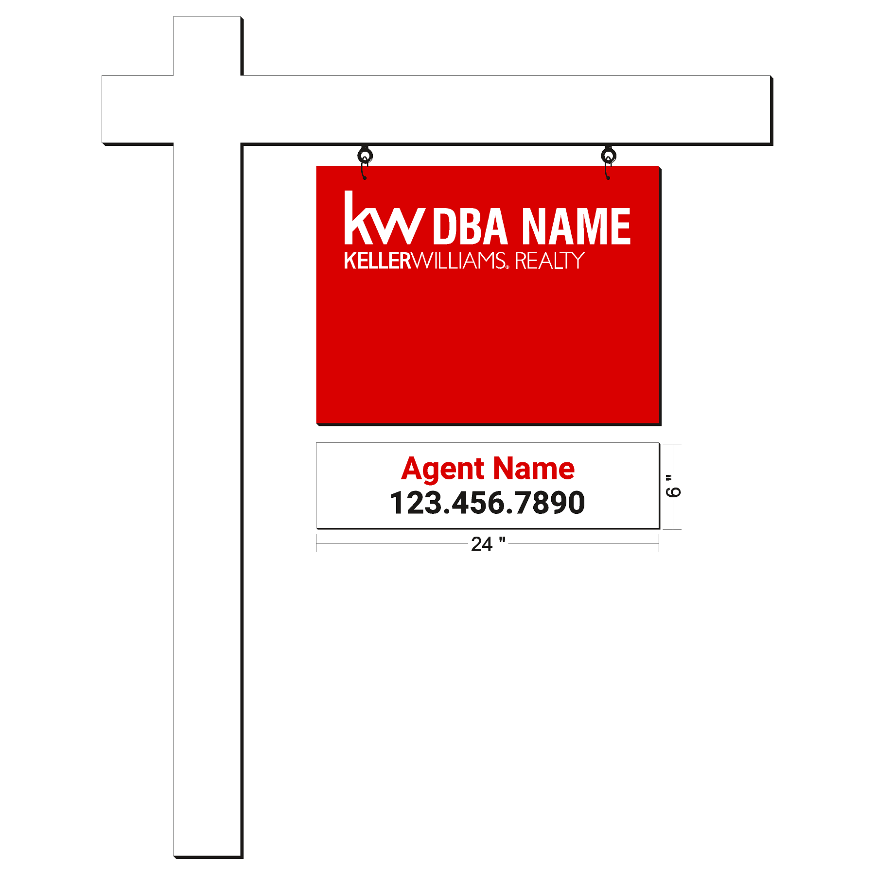Keller Williams Agent Sign Riders