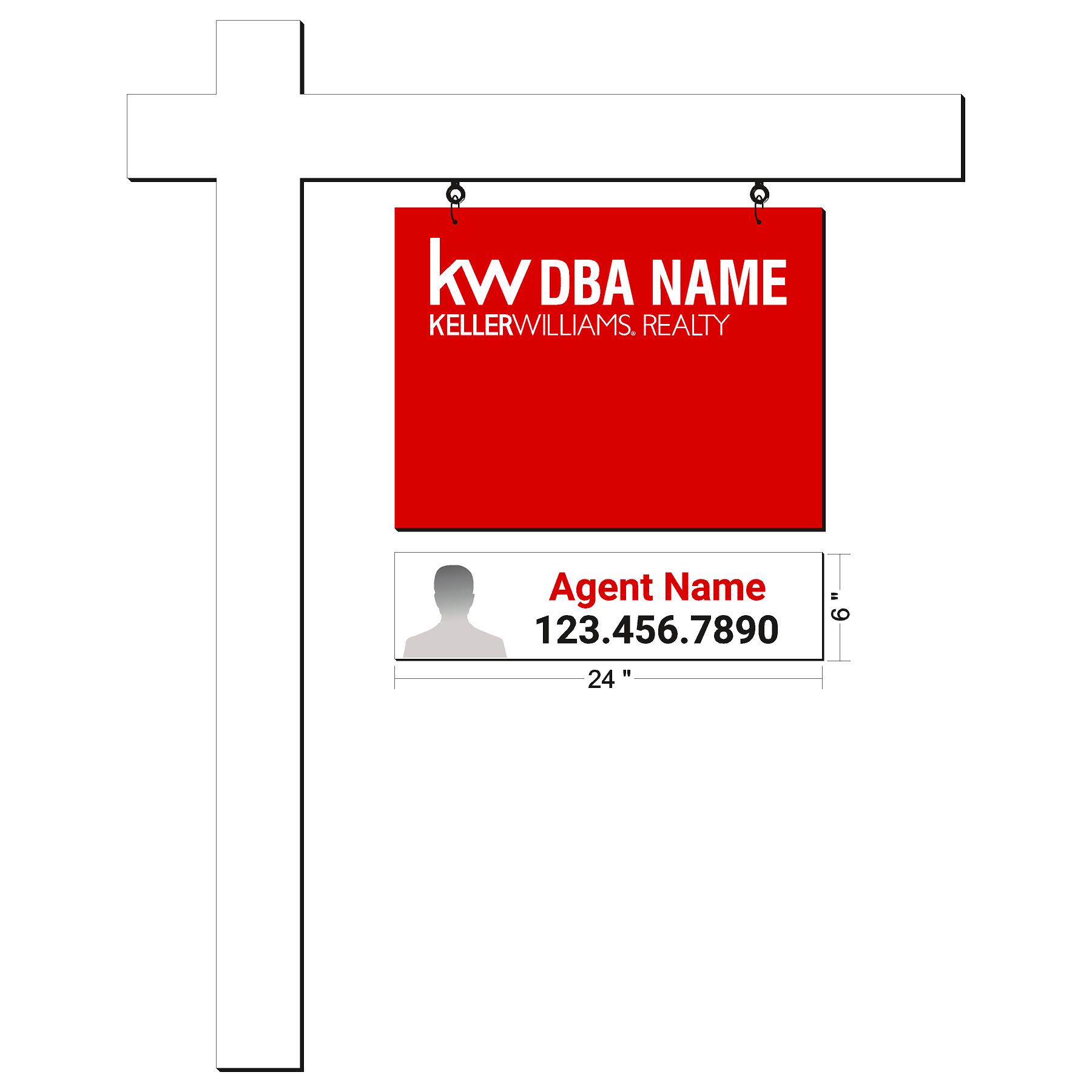 Keller Williams Agent Sign Riders