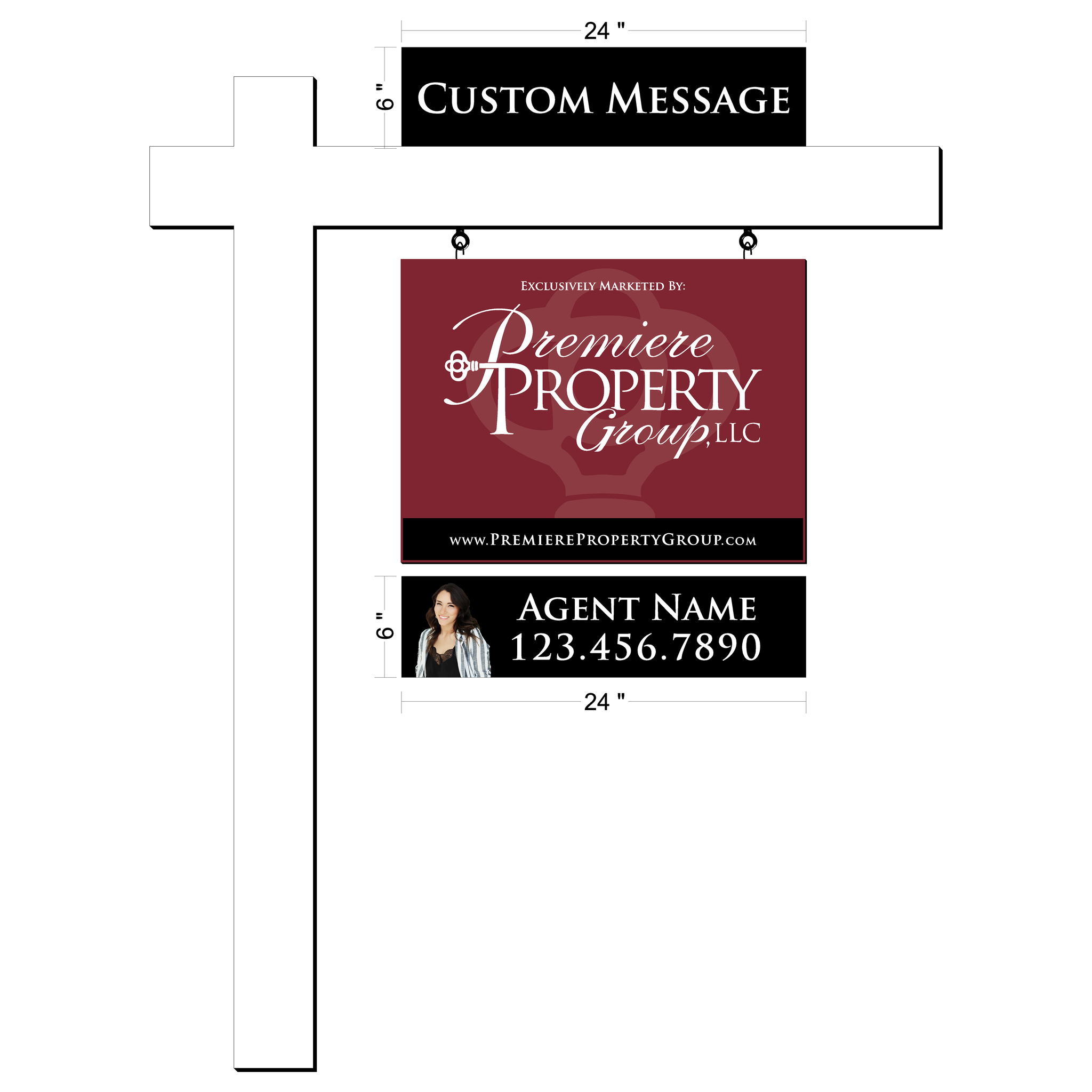 Premiere Property Group Real Estate Agent Listing Sign Riders – Buz ...