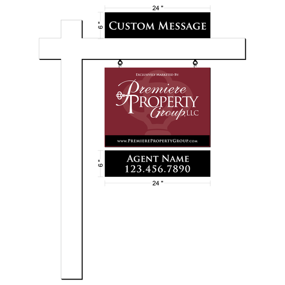 Premiere Property Group Custom Agent Sign Riders