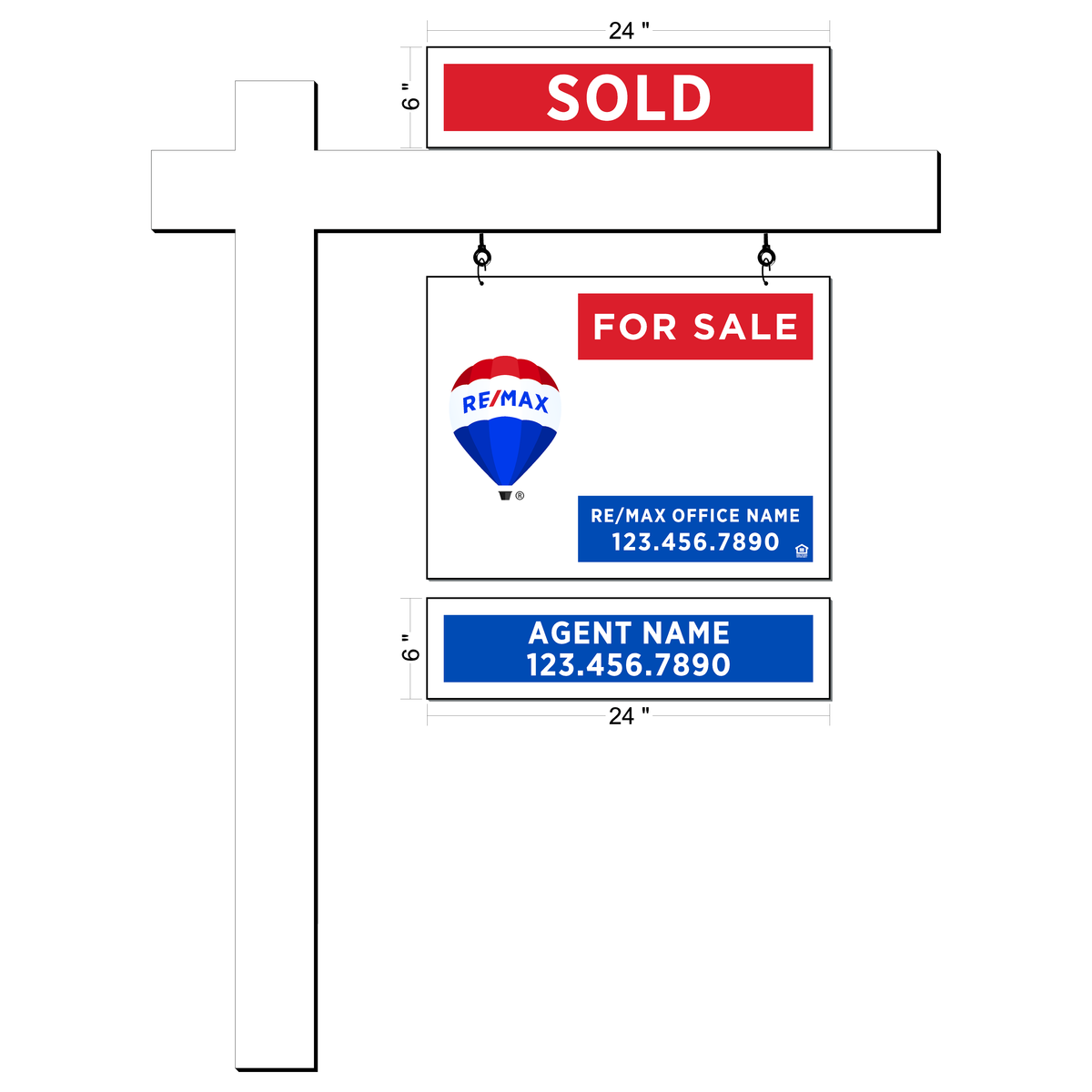 Remax Status Sign Riders Sale Pending Sold Open House – Buz White Sign ...