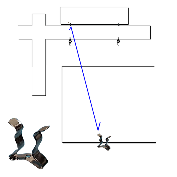 Sign Clips for Mounting Signs - Screw onto Post to Engage Spring – Buz ...