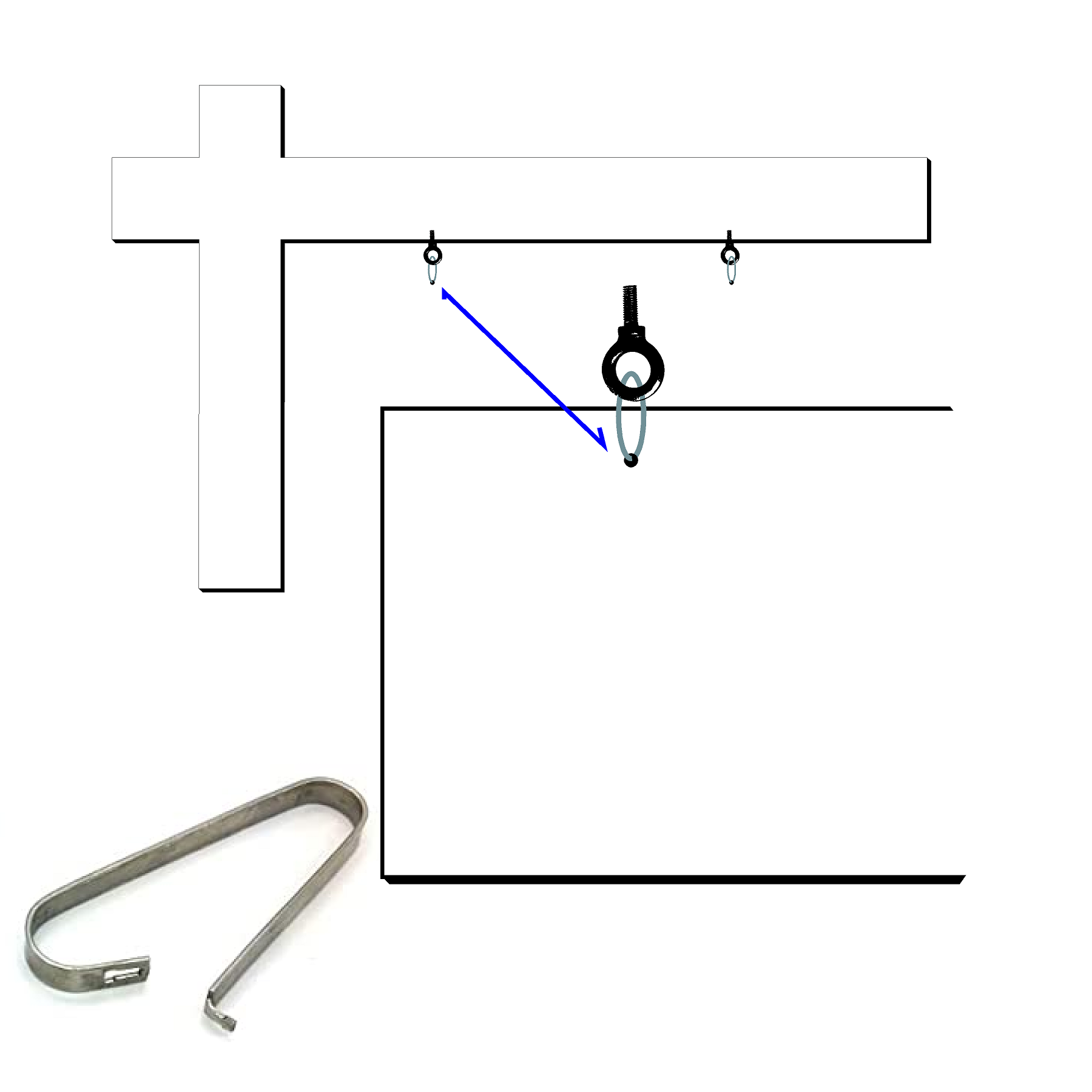 Sign Clips for Hanging Signs