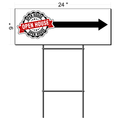 Open House Directional Double Side Sign with Stake 9x24