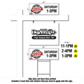 Open House Sign w/ Stake & Time Slot Stickers!