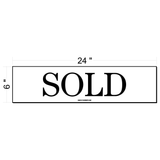 Real Estate Sign Riders 6"X24" BLACK